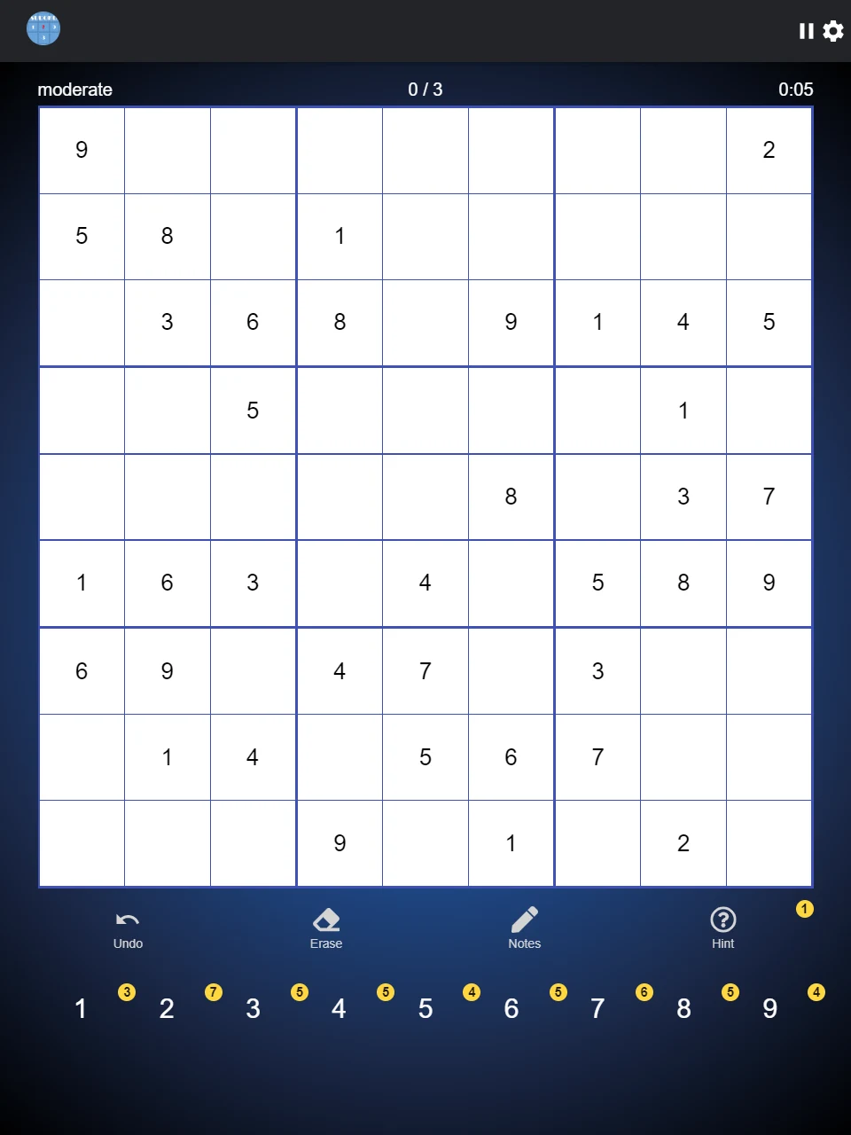 Brain Sudoku Classic screenshot